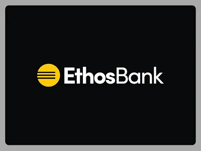 EthosBank - logo design bank bankapp banking banklogo brandconcept brandidentity branding ethicalbanking finance financialservices fintech logo logodesign logotype minimal modern transparency trust visualidentity
