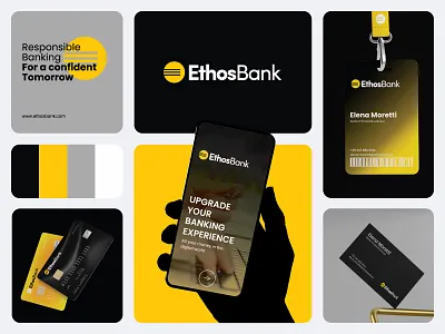 EthosBank - Branding appdesign b2b businessgrowth cleandesign corporate credibility designagency digitalbank enterprise graphicdesign moderndesign neobank paymentapp premiumlogo professional responsible startup trustworthy wallet