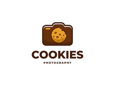 COOKIES COMBINATION WITH CAMERA app branding camera cookies design food graphic design icon logo photography ui vector