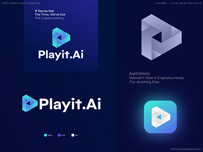 Modern play abstract logo design a b c d e f g h i j k l m n abstarct logo blockchain logo branding concept creative logo crypto logo ecommerce gradient logo live logo design logo designer logos modern logo o p q r s t u v w x y z play play button play logo simple logo startup