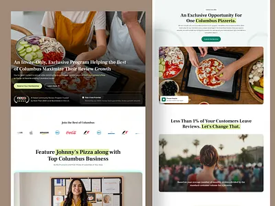 Local Business Review Growth Platform conversion design figma framer landing page lead generation local seo marketing site martech membership platform product design reputation management restaurant tech saas landing page small business startup ui ui design ux design web design webflow website design