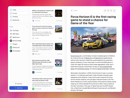 News App - Flint Design System