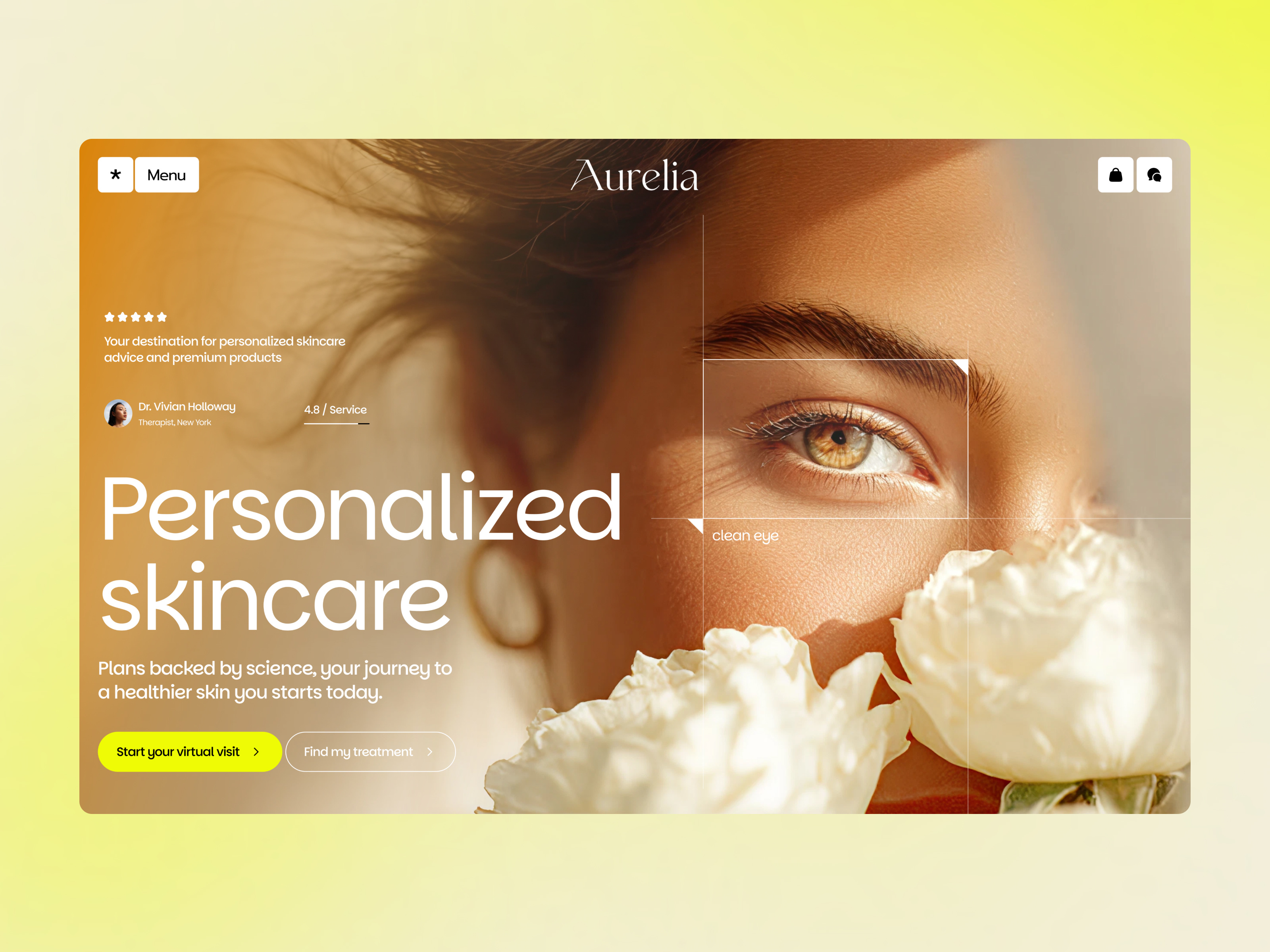 Telehealth Wellness - Landing Page Design ecommerce healthcare healthcare website landing landing page landing page design product product design shopify shopify website skincare skincare website telehealth website telehealth wellness typography ui ui ux user experiance web designer website design