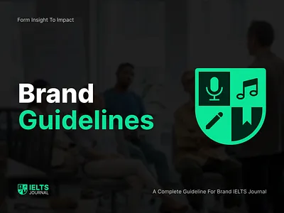 IELTS Journal — Brand Guidelines & Visual Identity brand guidelines branding brandpresentation designsystem digitalbranding educational branding educationalplatform graphicdesign identitydesign ielts landing page design logo logodesign minimalbranding omnix branding omnix studio premiumbranding uiuxdesign visualdesign webdesign