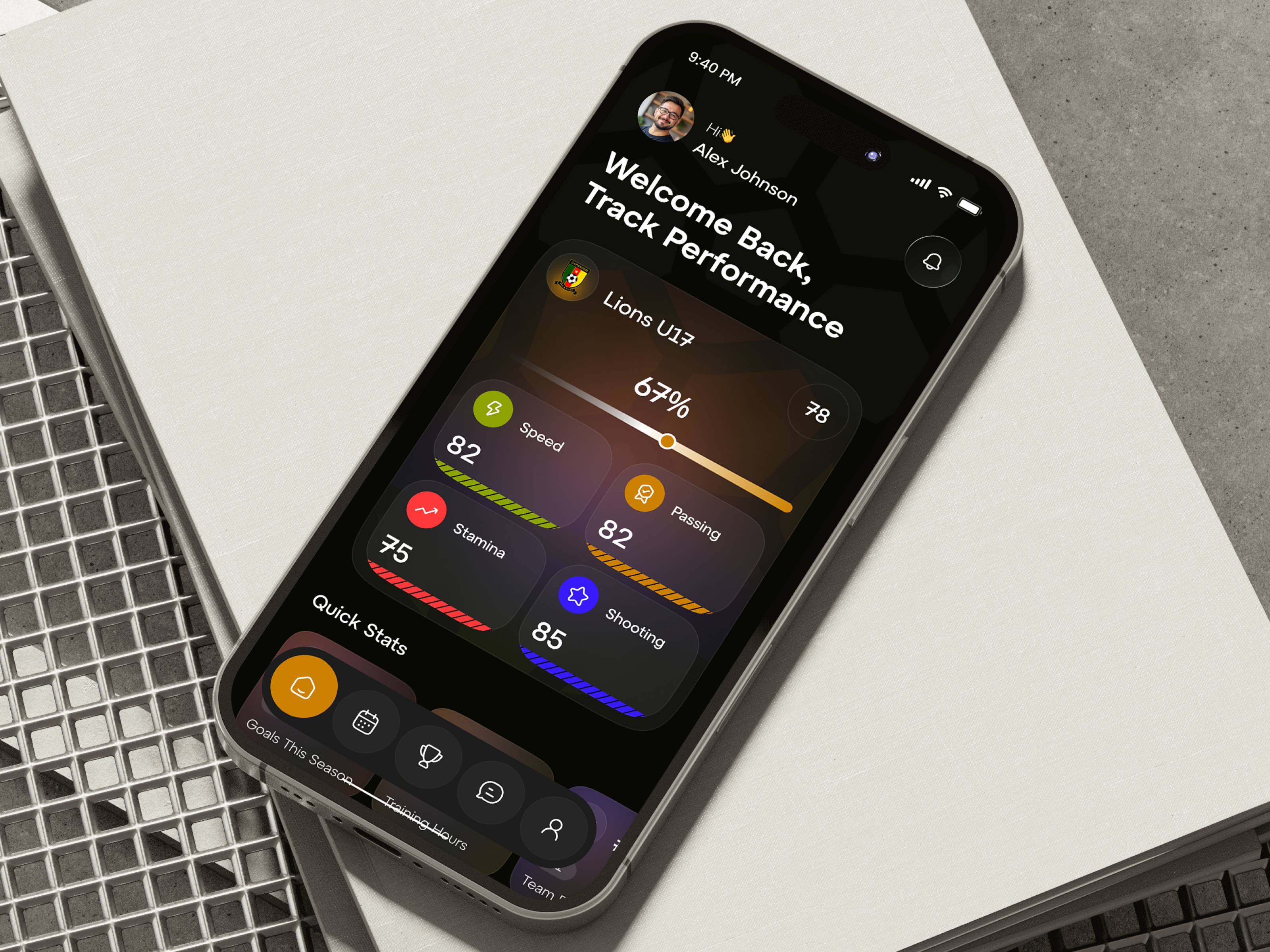 Sports Training Mobile App Design