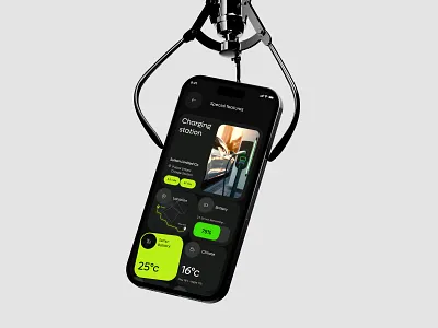 EV Car Control Mobile App app app design car car control app car monitoring electric vehicle ev ev charging car ev solution mobile mobile app design mobile app ui pixelean sahin mia smart car ui design ux design vehicle tracking