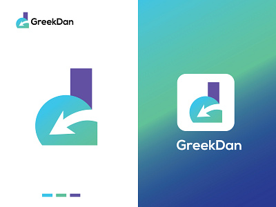 GreekDan Logo Design bestlogo branding greekdanlogo letterlogo logo logo design logocollection logomark logotrend logotype modernlogo