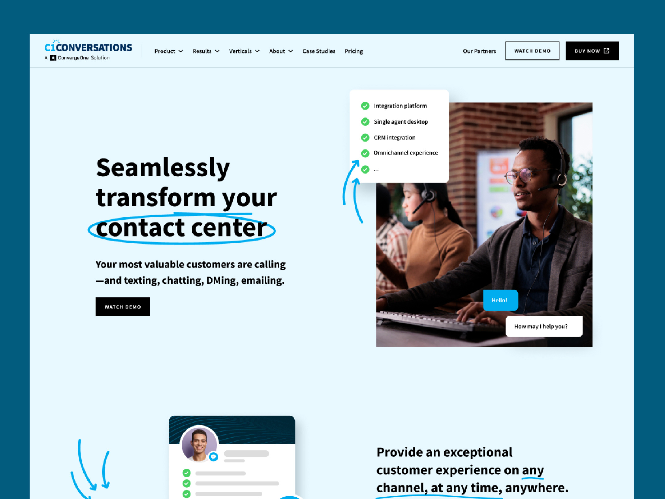 Contact Center Website b2b boston massachusetts ma business call center contact center conversation corporate enterprise integrations message phone platform saas ui web web design website