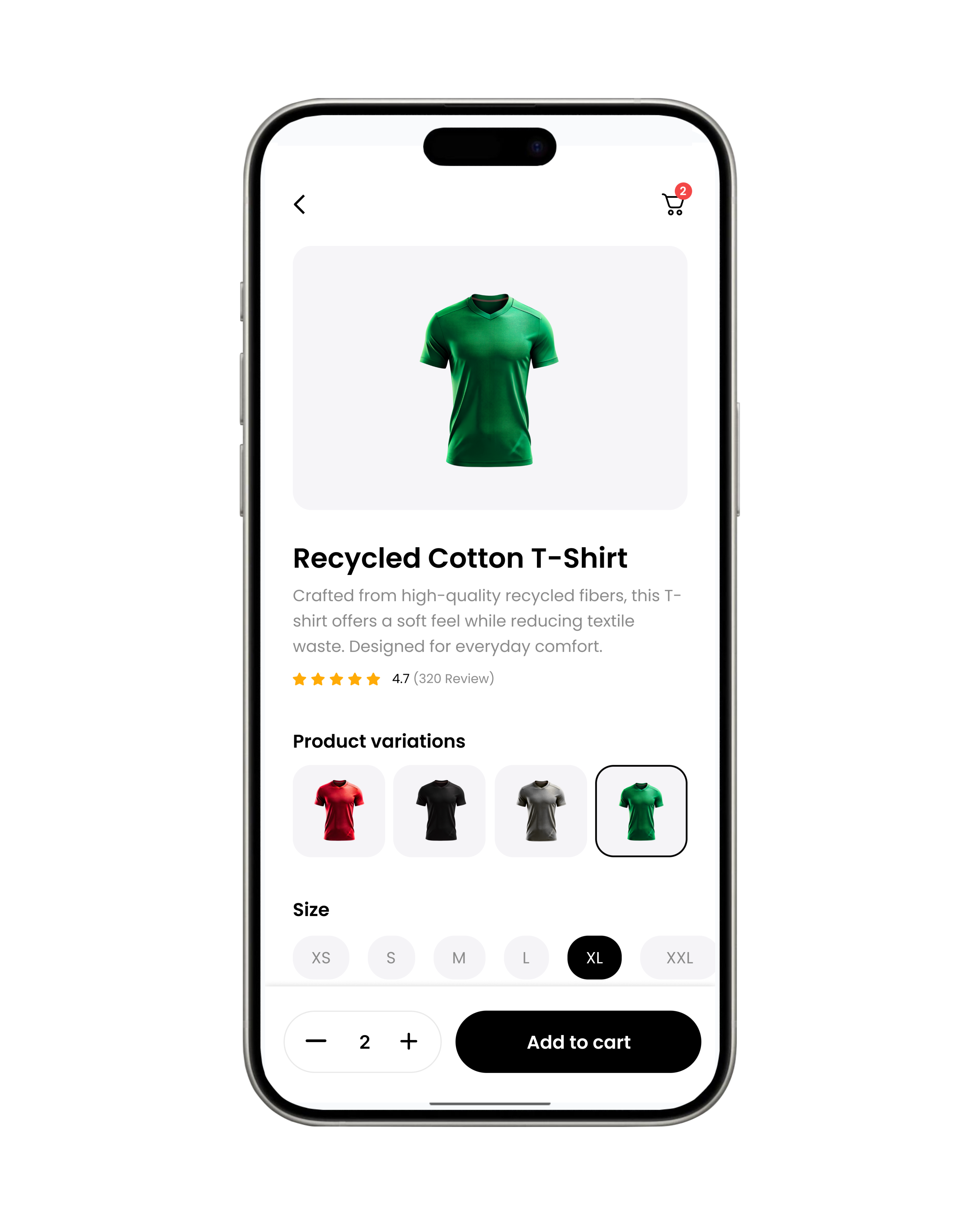 Minimal Sustainable Fashion E-Commerce App UI designinspiration figma interface iosdesign mobileapp modernui productdesign saasdesign shoppingapp uidesign uiux