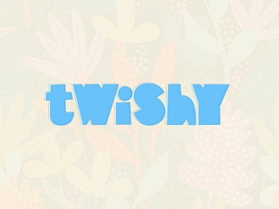 Twishy Logo branding fun kids logo type