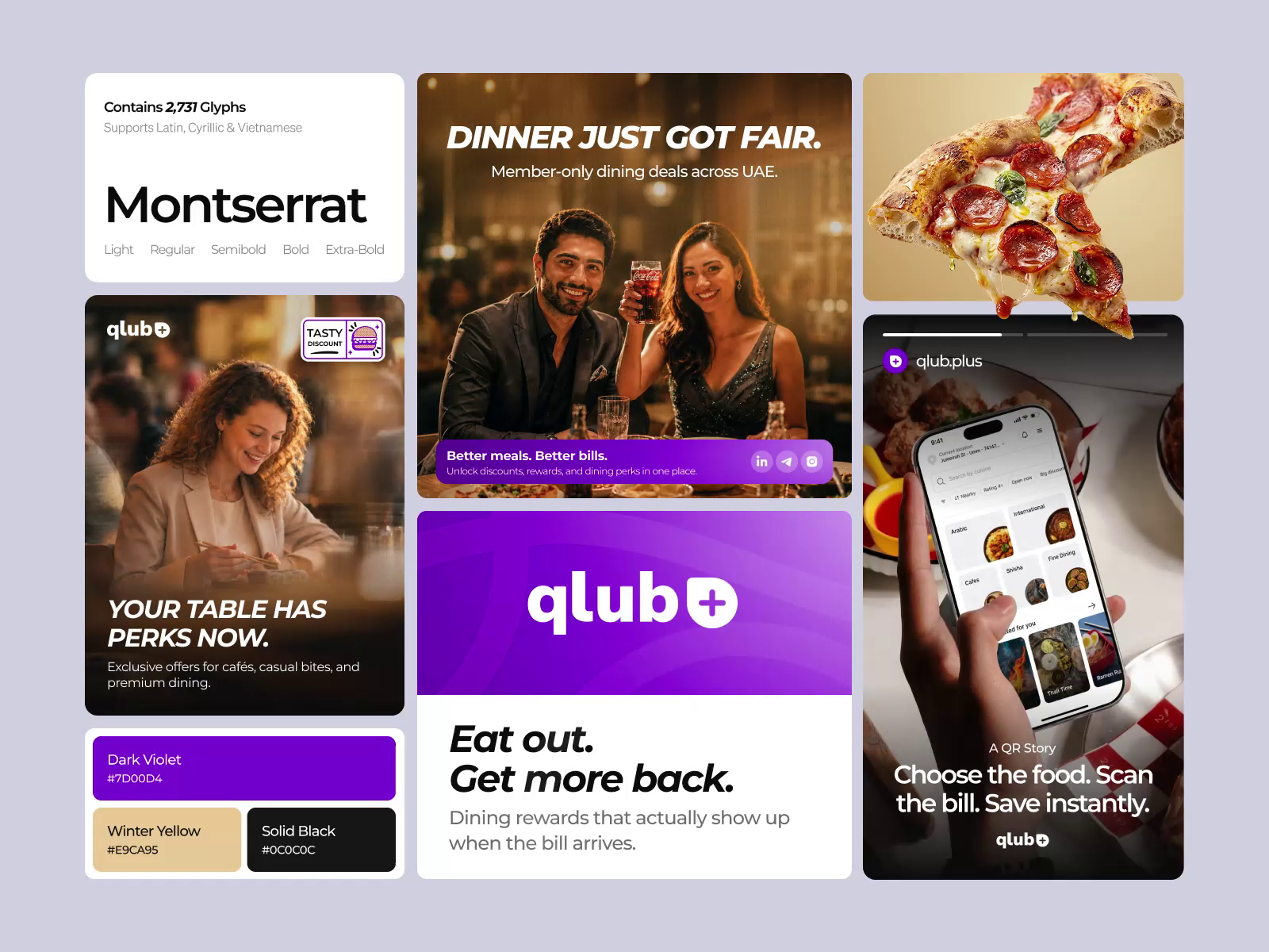 Example of qlub - Dining Rewards App Design | Restaurant Loyalty Branding