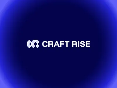 Letter C R Logo. Tech Pixel Logo. Craft Rise. agency logo blue logo bold logo craft logo digital logo gradient logo letter c letter r logo logo designs modern logo pixel logo rise logo square logo tech logo web design logo