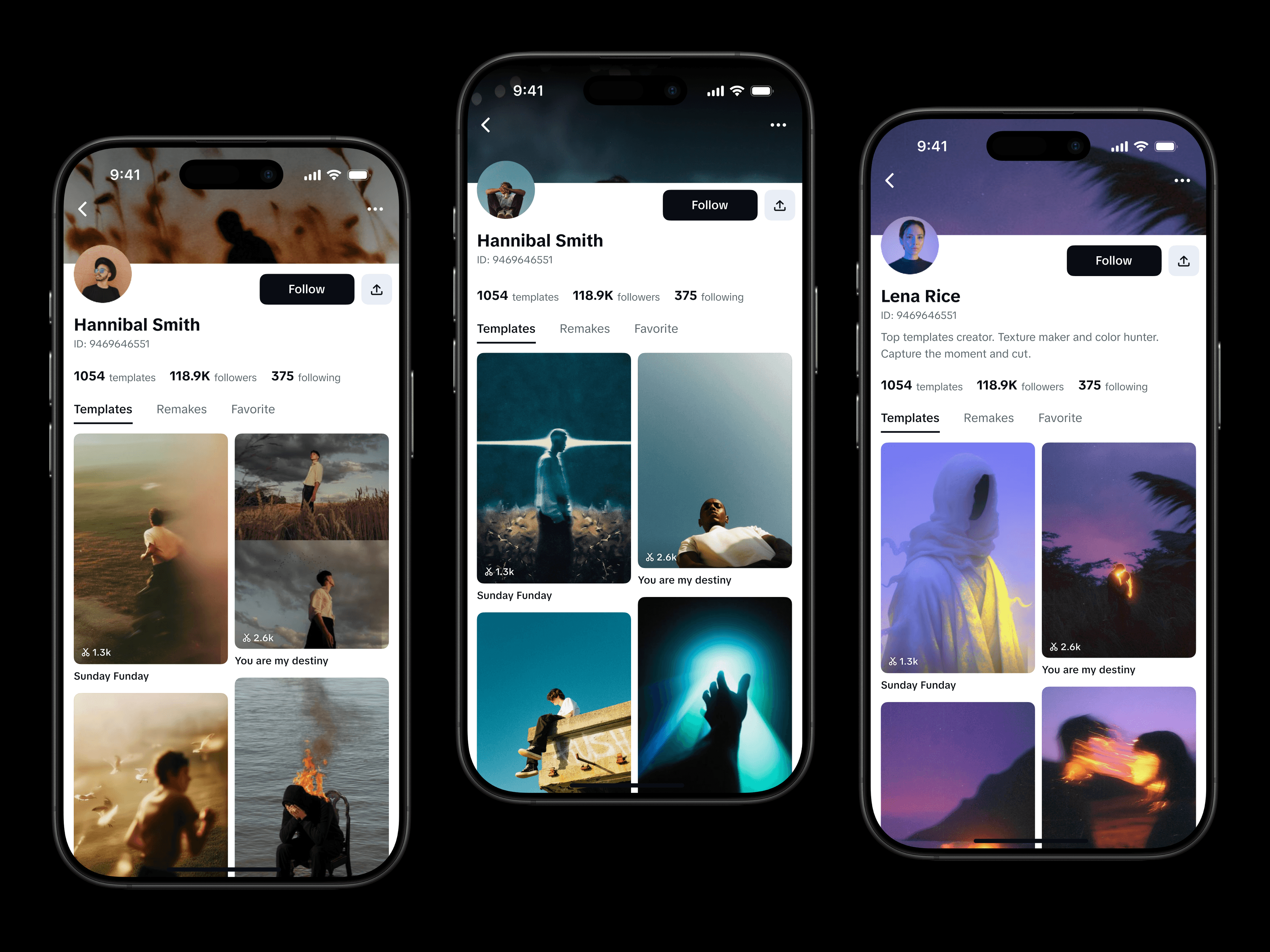 CapCut Creator Profile Page