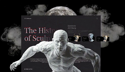 Art Gallery — Immersive Motion Design Hero Section 🎨✨