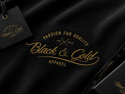 Luxury Apparel Branding apparel black brand brand identity branding clothing brand design gold graphic design graphic designer logo logotype luxury modern premium tailoring vector vintage