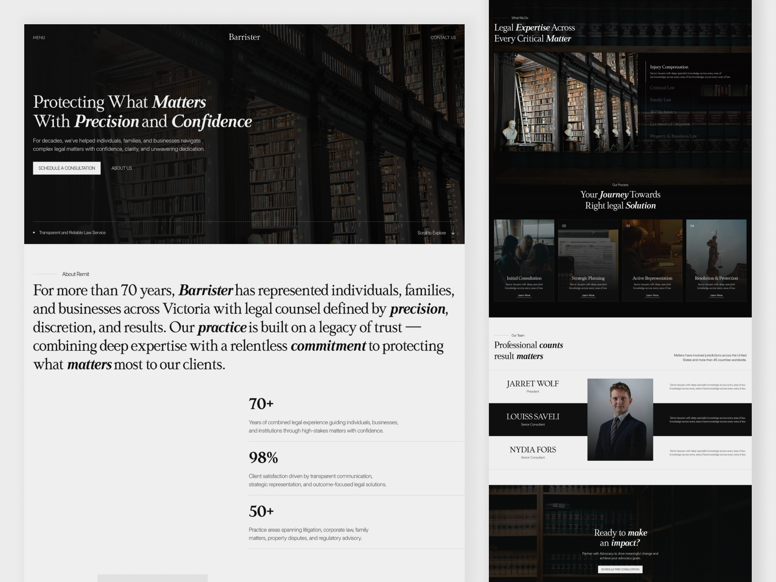 Barrister — Legal & Advisory/Law Firm Website