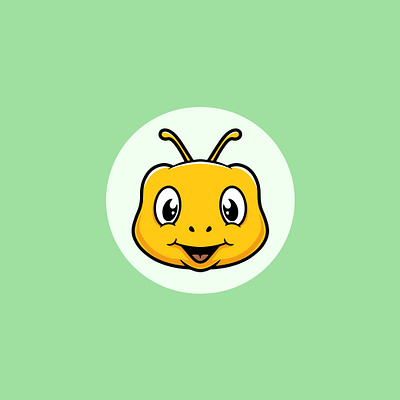 Cute Bee Smiling animal bee clipart cute cute face design environment graphic design happy honey icon illustration insect kawaii landingpage logo nature ui website wildlife