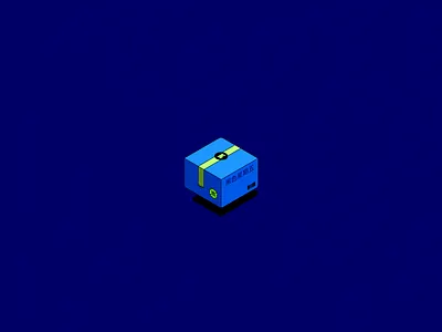 Box illustration 2d art 2d illustration animation artwork branding design graphic design illustration iso illustration isometric illustration typography uidesign uiux uxdesign