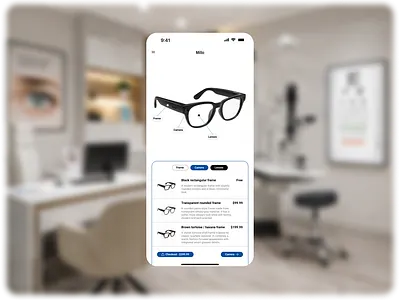 Glasses Configurator ui