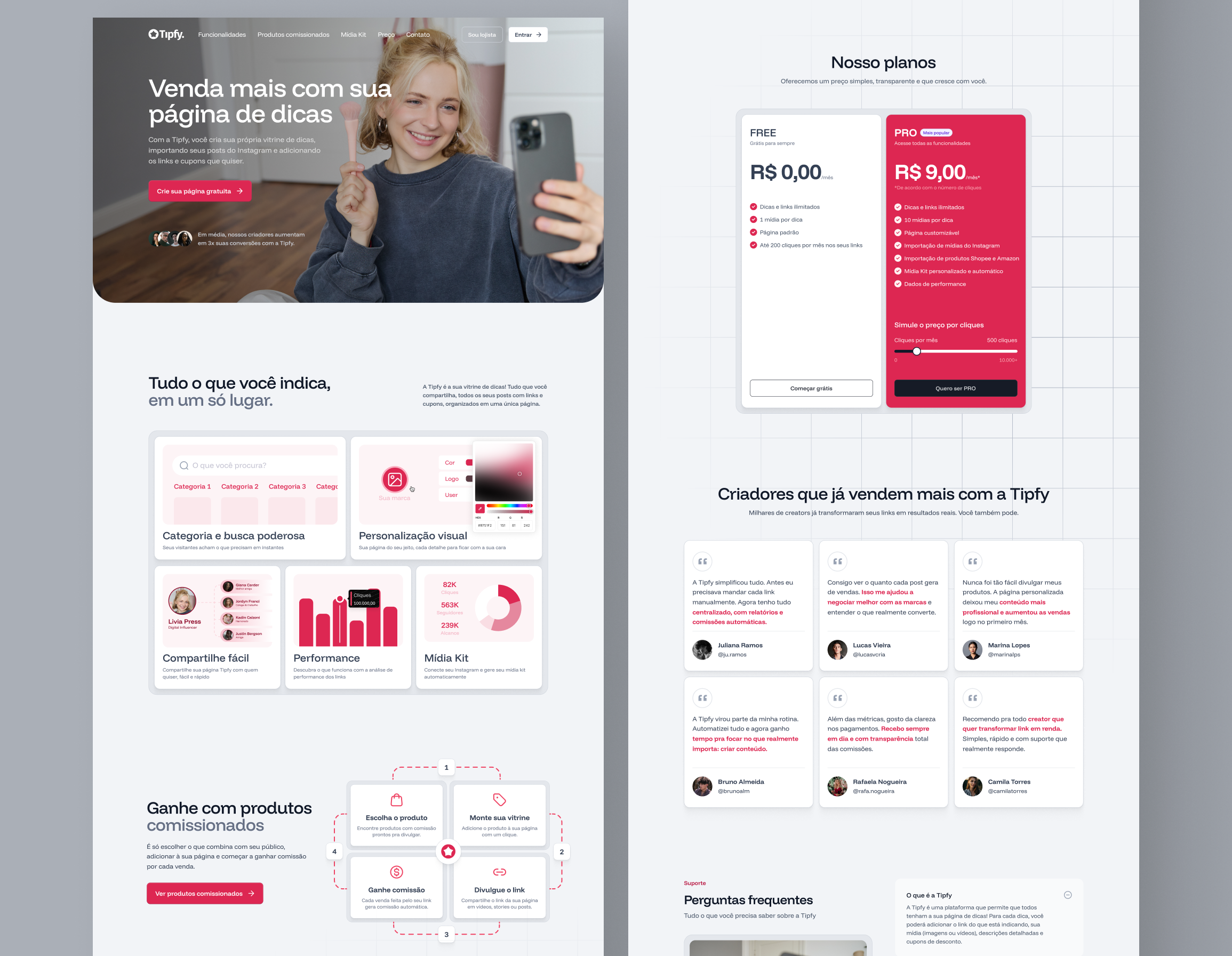 Redesign Landing Page - tipfy.pro