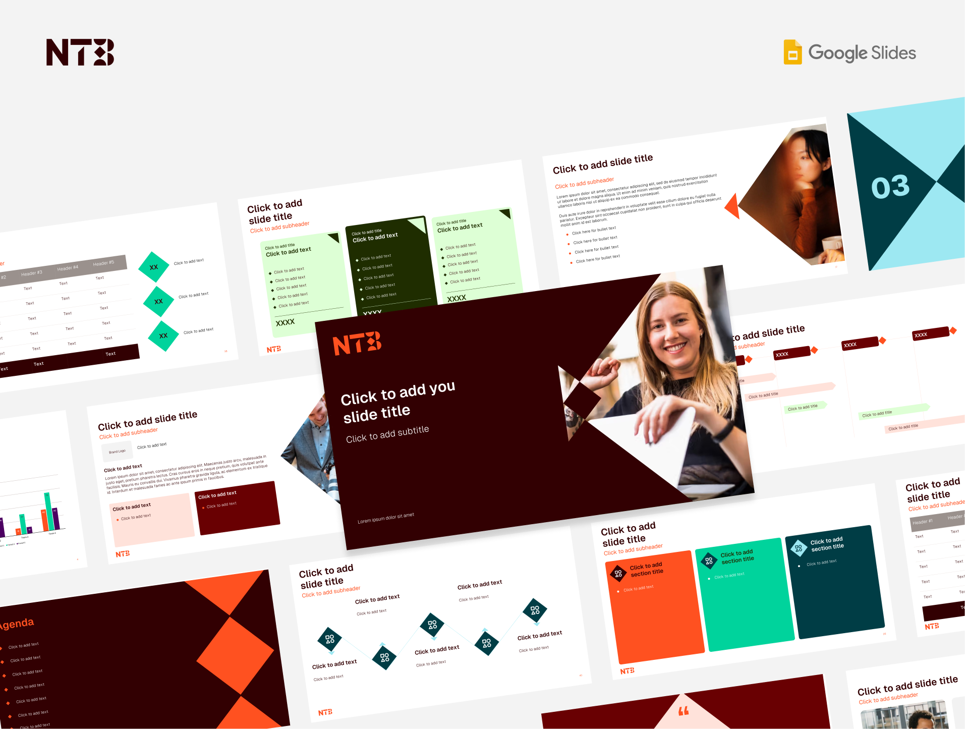 Google Slides Template Design for NTB business presentations design google slide template google slides graphic design investor deck pitch decks powerpoint powerpoint template ppt presentation design presentation designer presentation template template