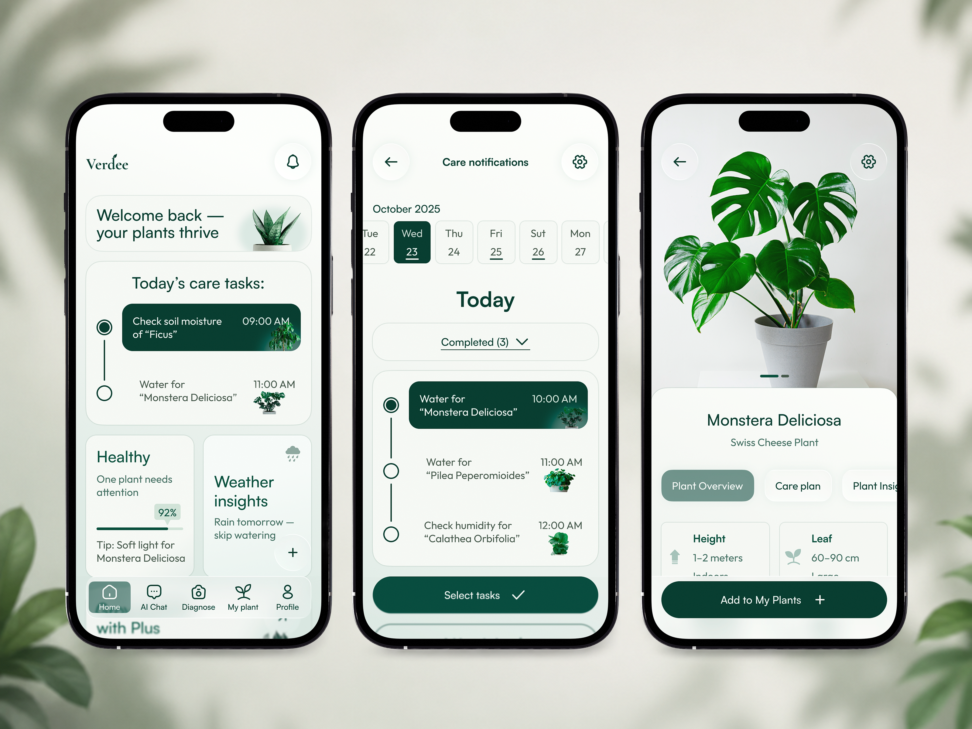 Verdee — app plant care