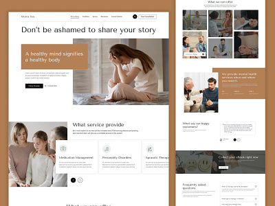 Mental Health Platform Website Design🧑‍⚕️ doctor health health and wellness healthcare healthcare professionals healthy lifestyle landing page medical medicine mental health mental health awareness mental health design mental health web page mental wellness psychiatrist psychiatry self care therapy web design website design