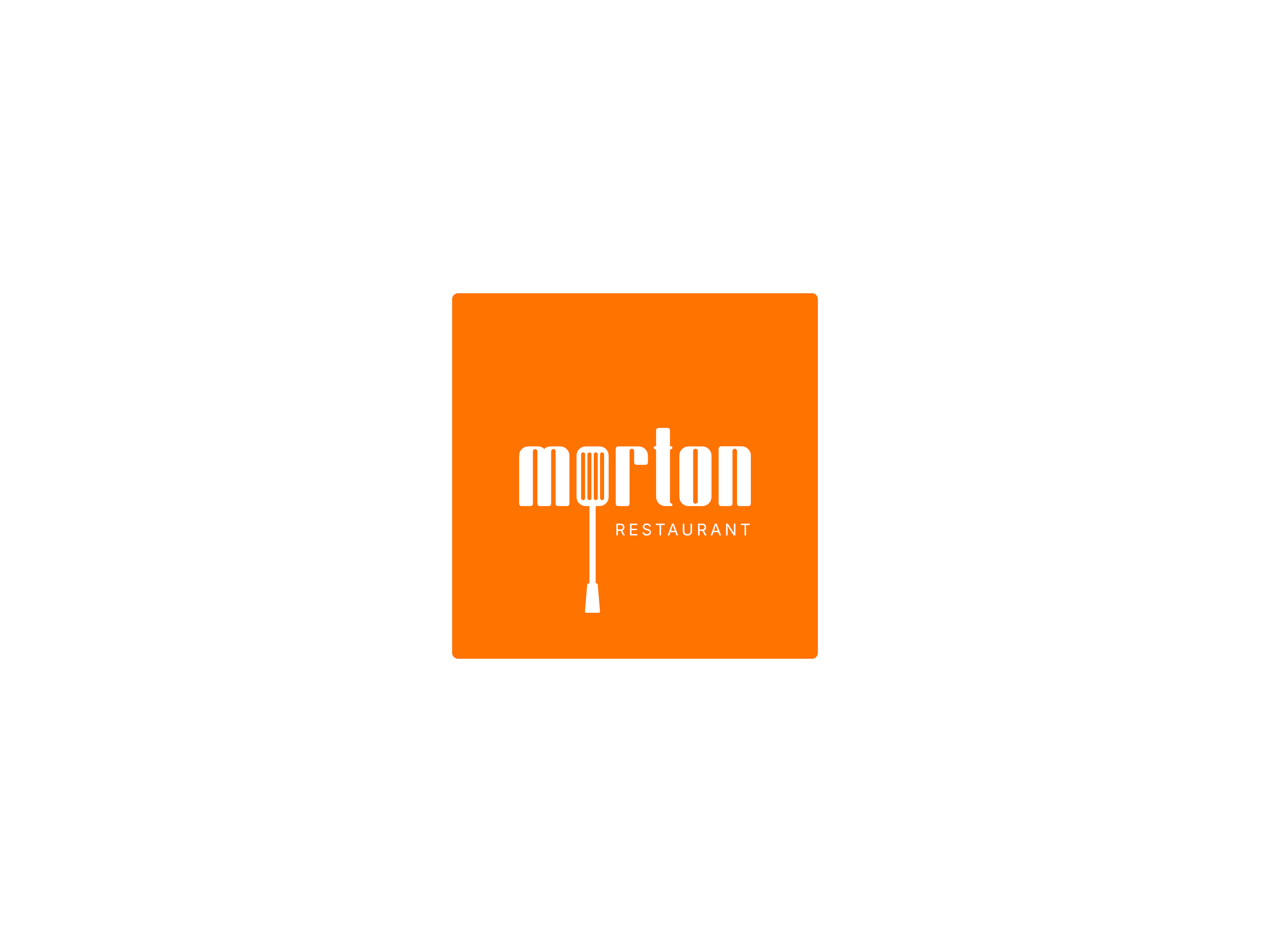 Example of Restaurant Brand Identity Design | Morton Restaurant Logo Design
