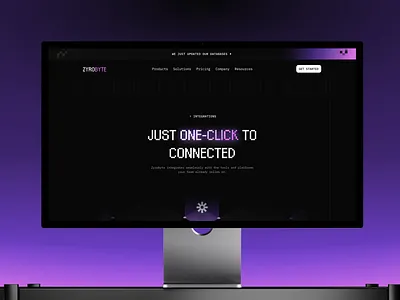 Zyrobyte - Web3 Infrastructure Platform - Integration blockchain ui connect ui dark purple dark theme dark ui design desktop mockup integration integration page macbook mockup monitor mockup pixel ui purple ui ui ui design uiux ux ux design web3 web3 integration