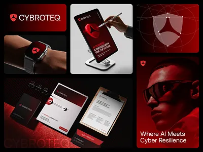 CYBROTEQ – Cybersecurity Branding ai security branding bold branding brand expert brand guideline brand identity brand identity expert brand system branding cyber security cybersecurity logo cybroteq logo cybrteq design guideline design illustration logo logo design opiik studio red brandign security intelligence
