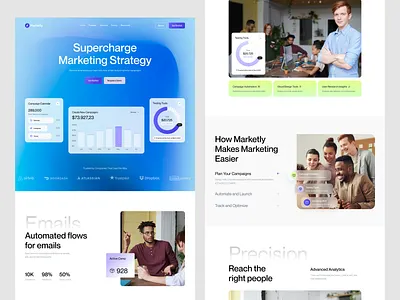Marketing tool website saas homepage landing page marketing saas startup ui ux website website design