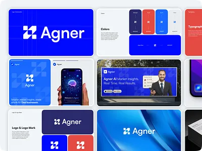 Branding for AI Market Analysis ai ai company logo ai logo brand guideline brand identity brandbook branding logo logo construction logo inspirations logo mark logotype monogram logo service