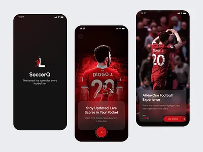 Sports Mobile App app interface service sport sports sports app startup ui ux web