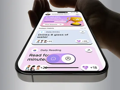 Kids Learning Habit App Mobile UI Kit 3d illustration child education cute ui daily habits education ui gamification ui habit tracker kids app kids dashboard learning app mobile ui kit modern mobile app onboarding screen playful interface productivity app reward system rewards app self improvement task management ui inspiration