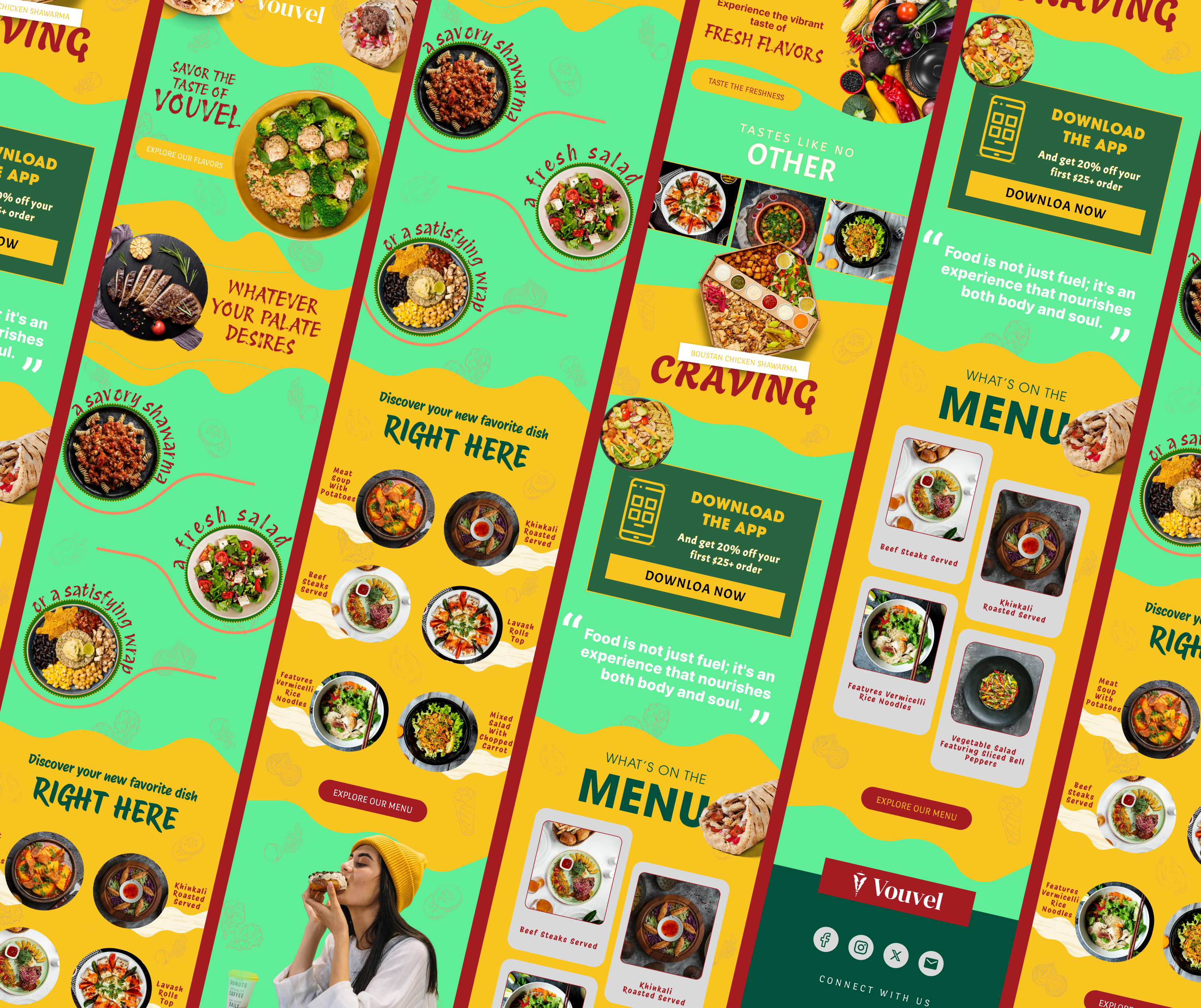Vibrant Restaurant Email Template Design advertisement branding brevo constant contact design email campaign email design email template graphic design klaviyo mailchimp newsletter design restaurant email restaurant email design restaurant email template ui ux