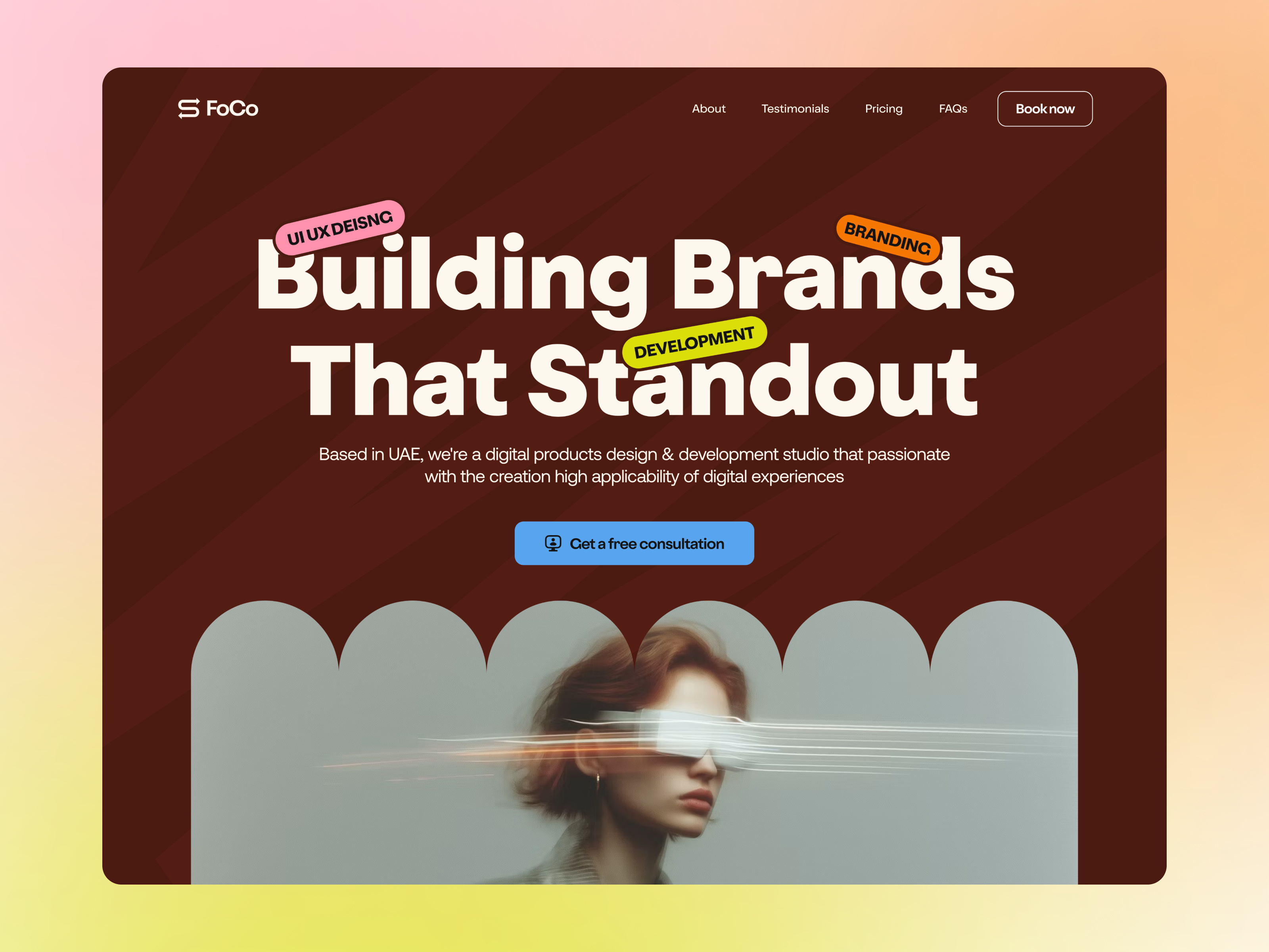 Agency - Landing Page about agency agency website black and white data feature focotik focotik agency landing page landing page design landing page ui product design profile services stats studio studio design ui ux white