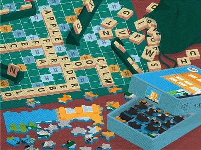 Game Night III board games games illustration puzzle