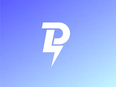 P Lightning Logo bolt brand identity branding design fast flash gradient graphic design identity lettermark lightning logo logos p p logo speed tech tech logo thunder visual identity