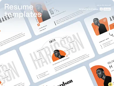 Modern CV Resume Template clean resume cv cv template editable resume job application minimal resume personal cv photoshop resume professional resume resume resume template word resume