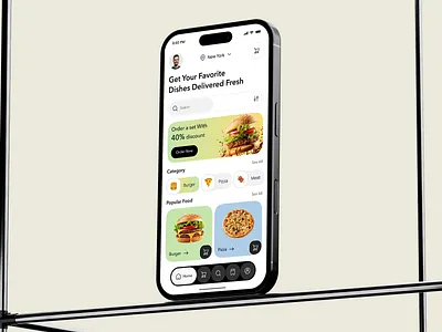 Food Delivery App Redesign app app redesign delivery app redesign design food app redesign food delivery app redesign food ui ui web