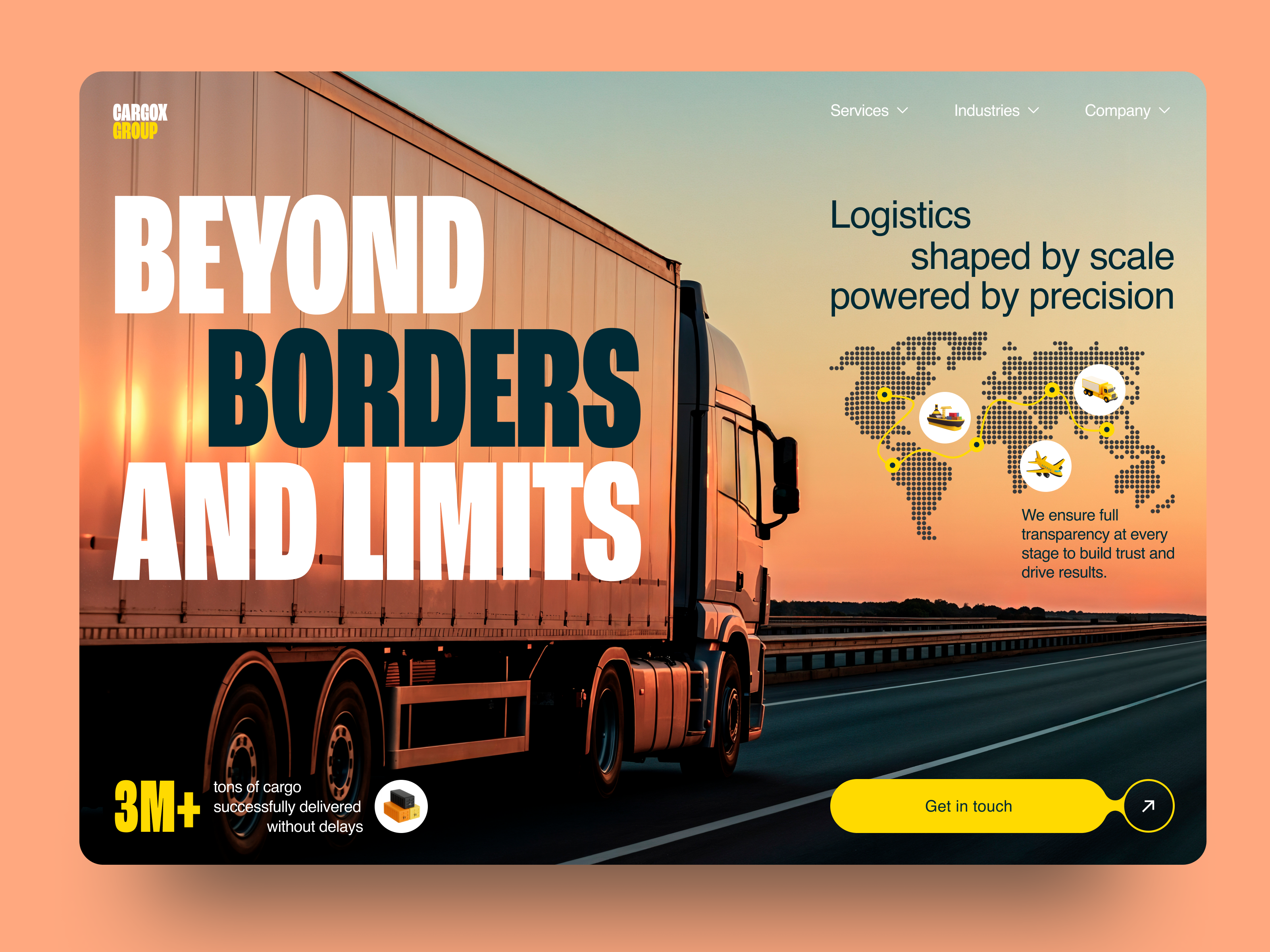 Logistics and Freight Service Website Design