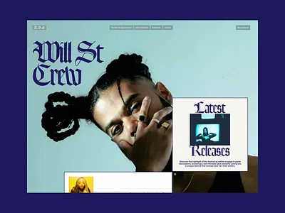 Music Festival Website — Landing Page Design animation design design studio event festival homepage interface landing landing page music music festival typography ui user experience user interface ux web web design webflow website