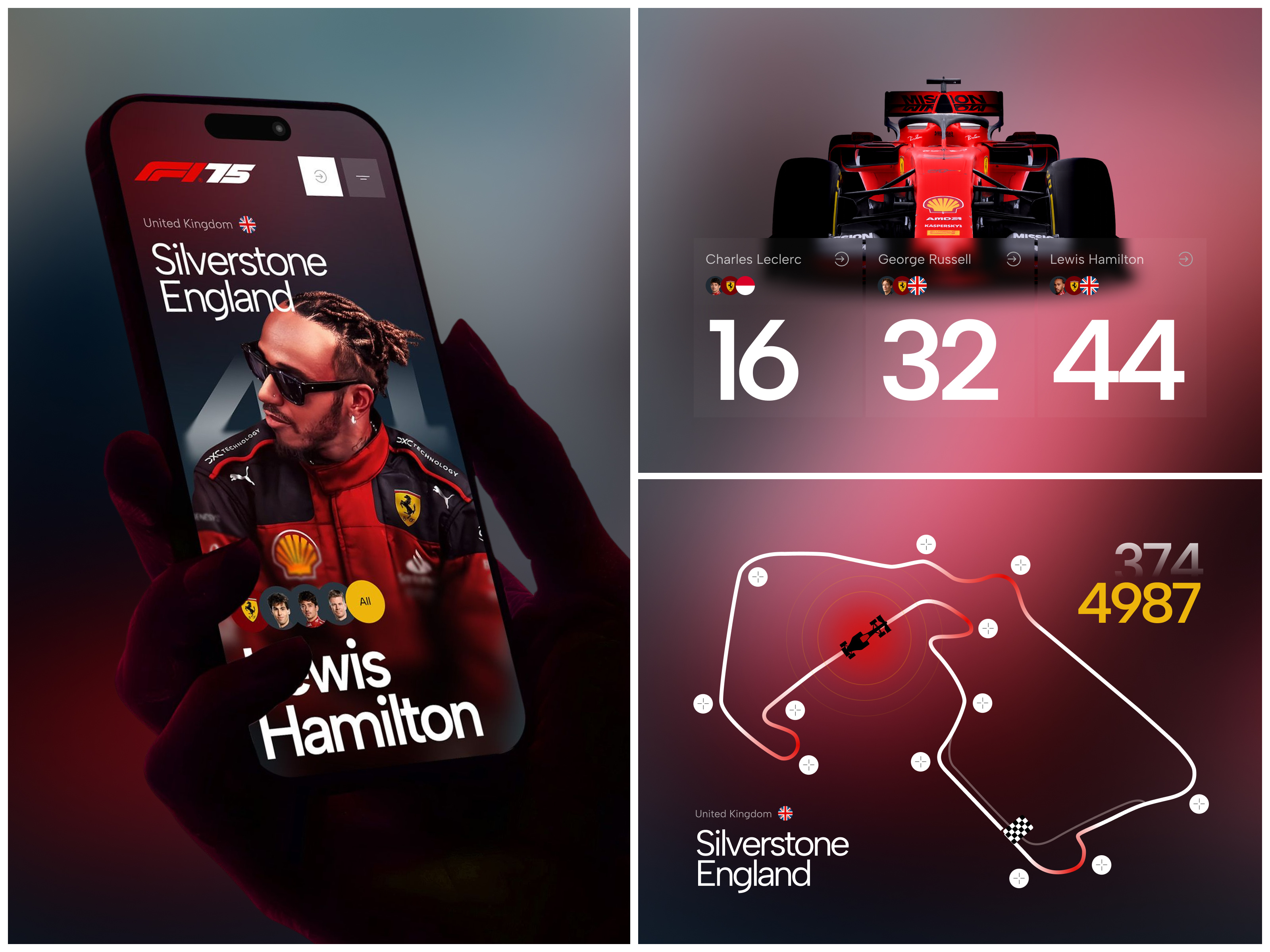 Modern Formula 1 Mobile App Experience