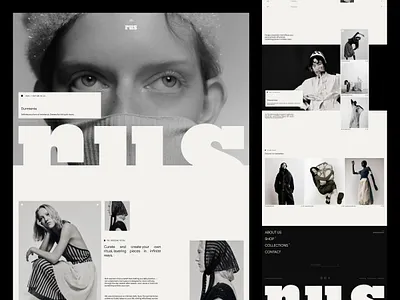 Rus — Clean Editorial Luxury Fashion Ecommerce Website UI Design awwwwards design ecommerce ecommerce website editorial editorial website elegant fashion website landing page luxury minimalist modern monochrome product website professional shopify ui web design website website design