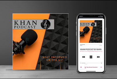 Khan Podcast branding design graphic design logo podcast cover