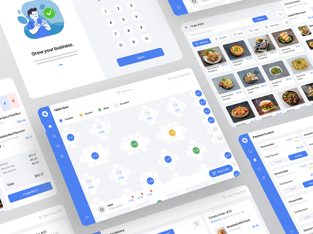 KASA POS - Dashboard Cashier by Rohmad Khoirudin for Odama on Dribbble