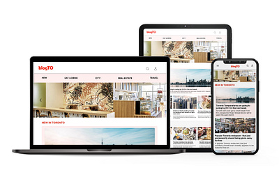 BlogTO UI Re-design branding design graphic design illustration logo photoshop typography ui ux vector