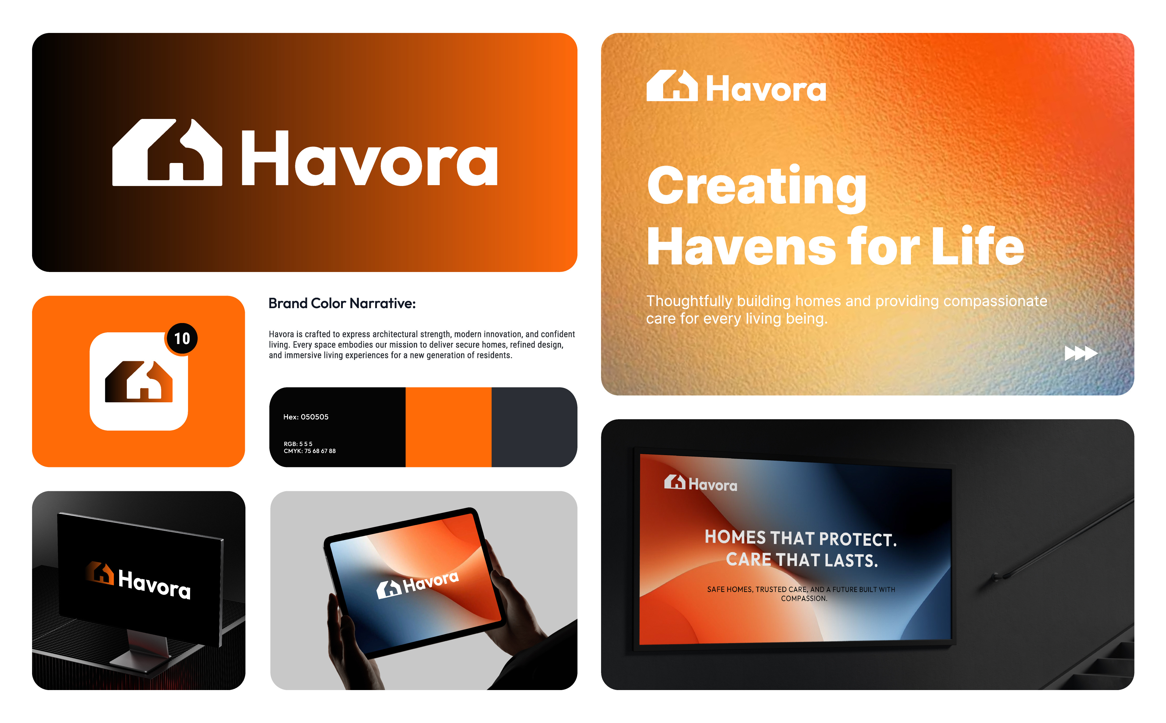Havora | Real Estate logo branding brand identity branding building building logo corporate logo home home logo home logo branding house house logo logo logo branding real estate real estate logo