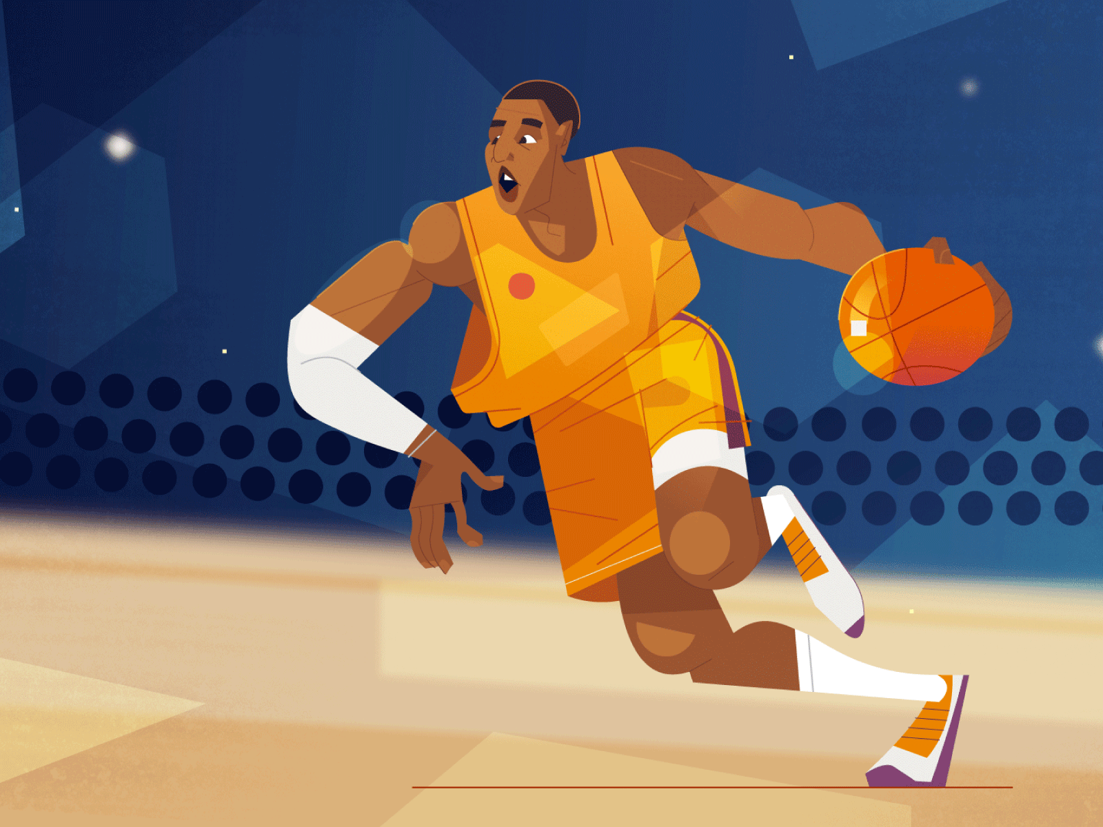 Ther 2d illustration basketball branding character character design concept art digitalillustration dribbble editorial illustration game graphic design illustration motion graphics sports visualdesign