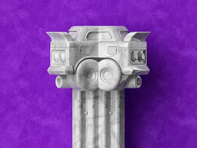 12 G.T. 3d ancient c4d car cinema4d column illustration render